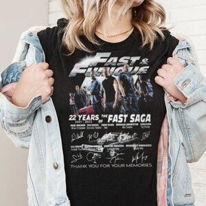 22 Years Of 2001 2023 The Fast Saga Thank You For The Memories Fan T-Shirt